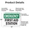 Signmission First Aid Station, 14 in W x Rectangle, Aluminum OS-2PACK-EM-A-1014-L-10381 - alternate 7